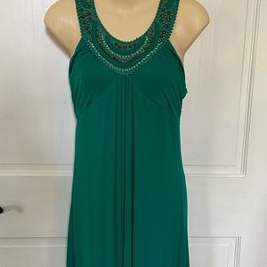 NWT BCBG Maxazria Green Grecian Gown Sz S